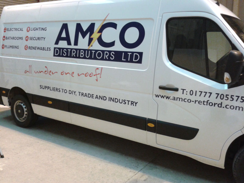 Van graphics designed and produced and fitted at Burgess Design and Print in Retford,Nottinghamshire