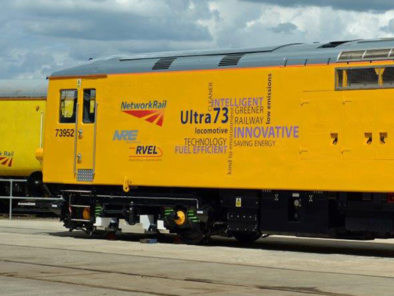 Train livery, locomotive graphics designed at Burgess design and print, Nottinghamshire