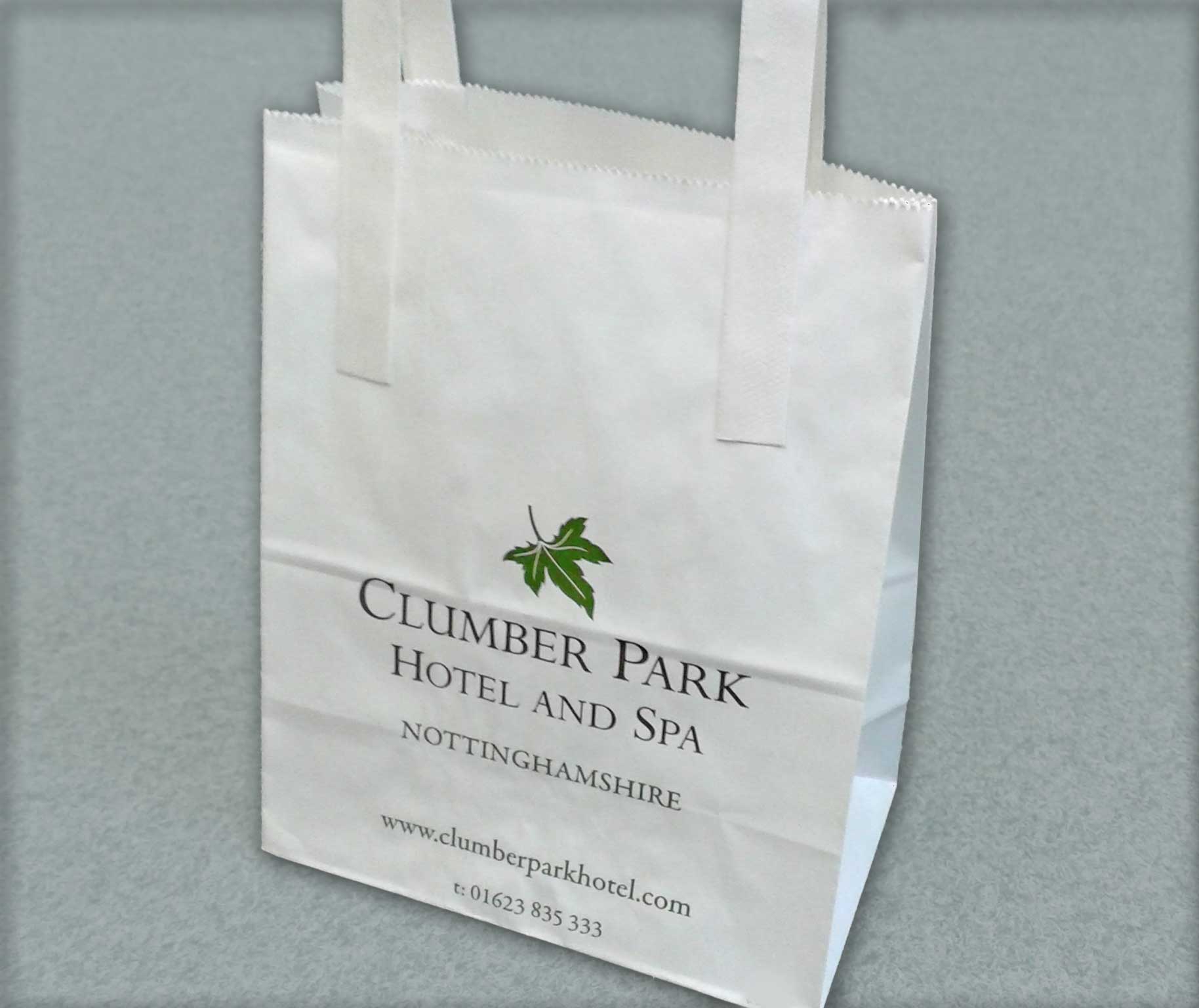 Printed paper bags at Burgess Design and Print in Retford