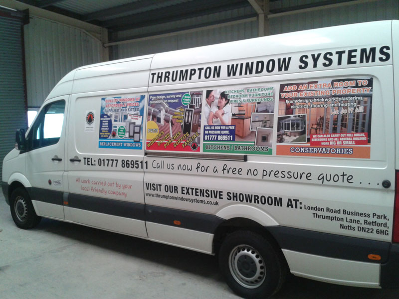 car graphics and van graphics designed and produced and fitted all under one roof in Retford